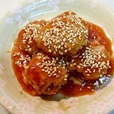 タジン鍋で煮る！豚肉の甘酢団子